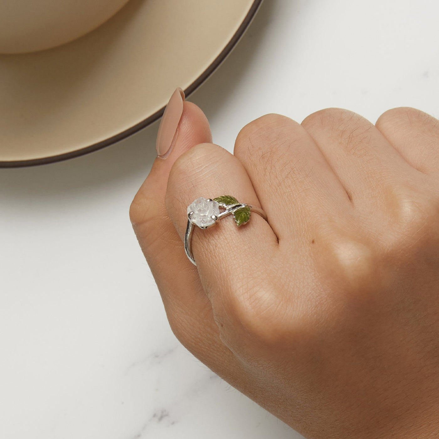 Colour Changing Rose Open Ring - The Silver Goose SA