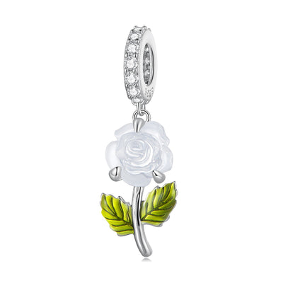 Colour Changing Rose Pendant Charm - The Silver Goose SA