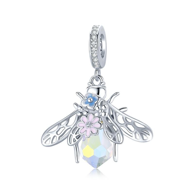 Colourful Bee Pendant Charm - The Silver Goose SA