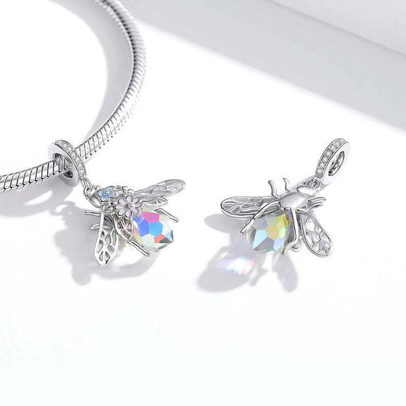 Colourful Bee Pendant Charm - The Silver Goose SA