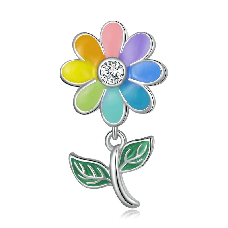 Colourful Flower Charm - The Silver Goose SA