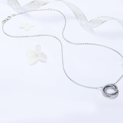 Connected Circles Pendant Necklace - The Silver Goose SA