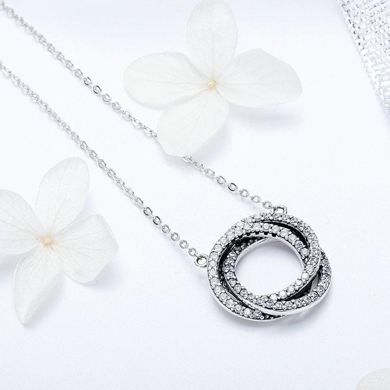 Connected Circles Pendant Necklace - The Silver Goose SA