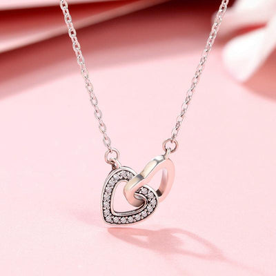 Connected Hearts Pendant Necklace - The Silver Goose SA