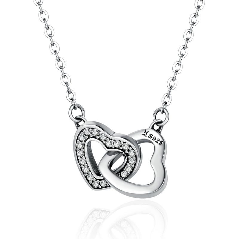 Connected Hearts Pendant Necklace - The Silver Goose SA