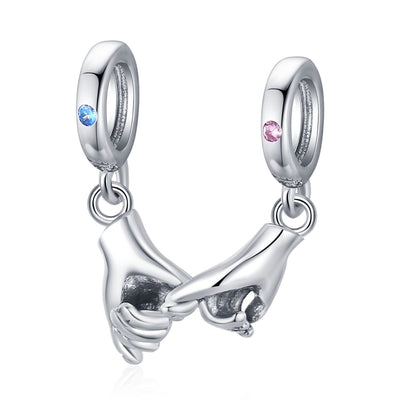 Couple Hands Pendant Charm - The Silver Goose SA