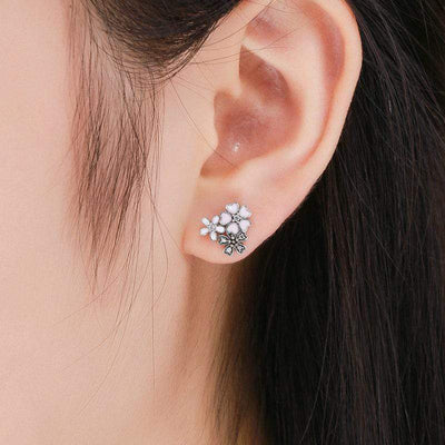 Daisy Cherry Blossom Earrings - The Silver Goose SA