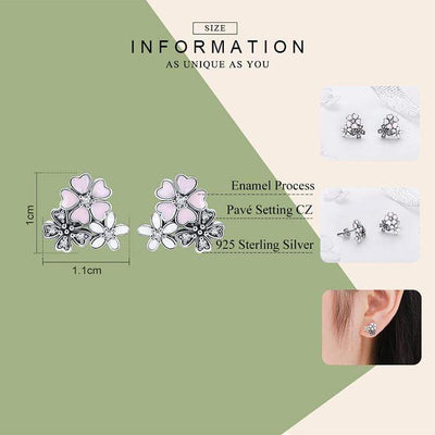 Daisy Cherry Blossom Earrings - The Silver Goose SA