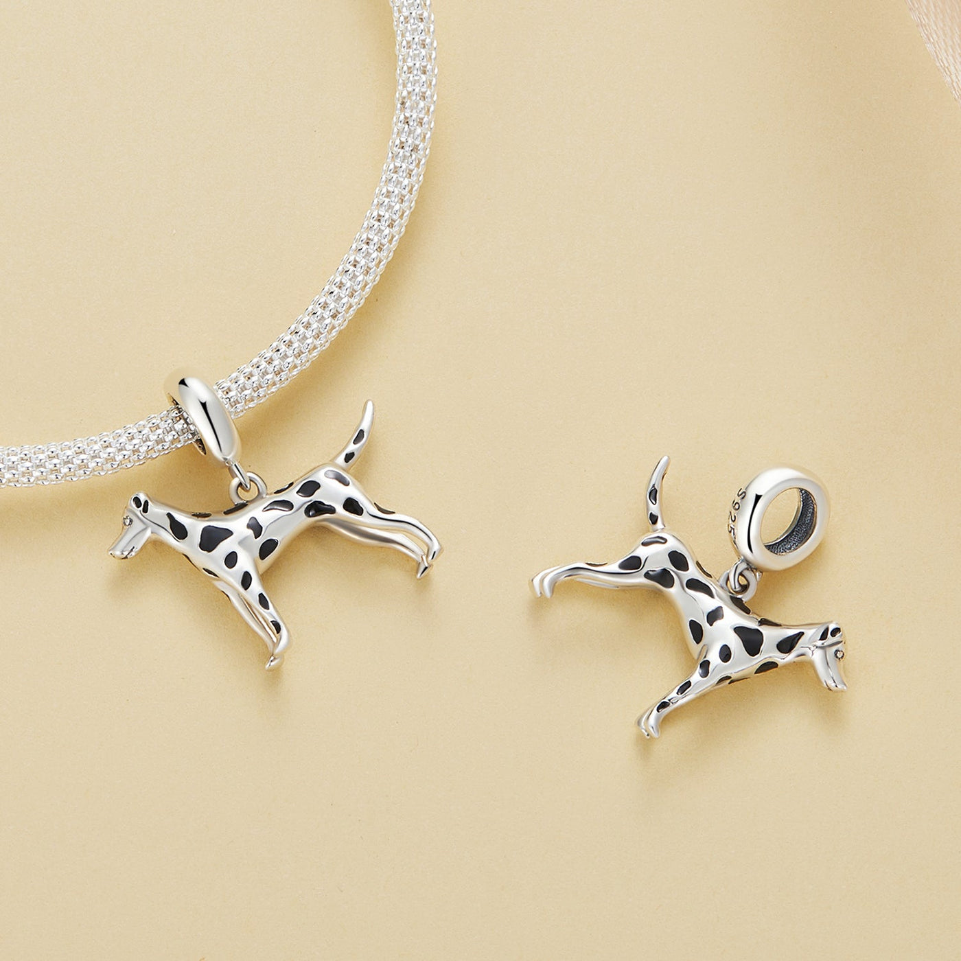 Dalmatian Pendant Charm - The Silver Goose SA