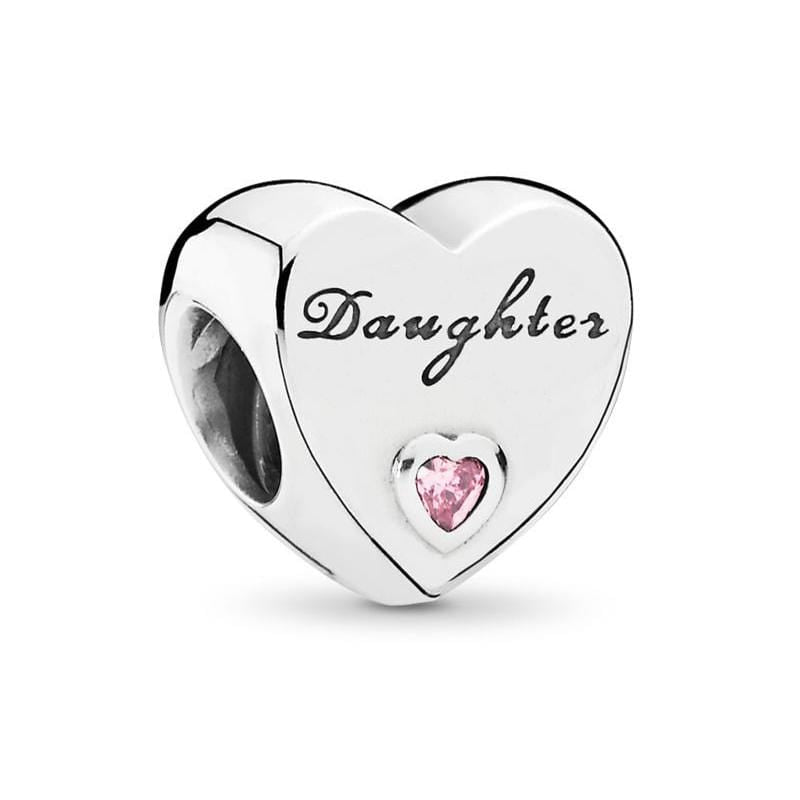 Daughter Heart Charm - The Silver Goose SA