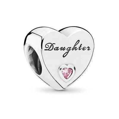 Daughter Heart Charm - The Silver Goose SA
