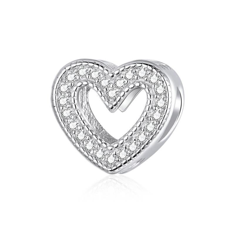 Dazzling Heart Charm - The Silver Goose SA