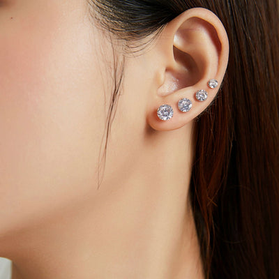 Dazzling Minimalist Stud Earrings - The Silver Goose SA