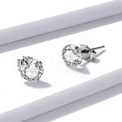 Dazzling Minimalist Stud Earrings - The Silver Goose SA