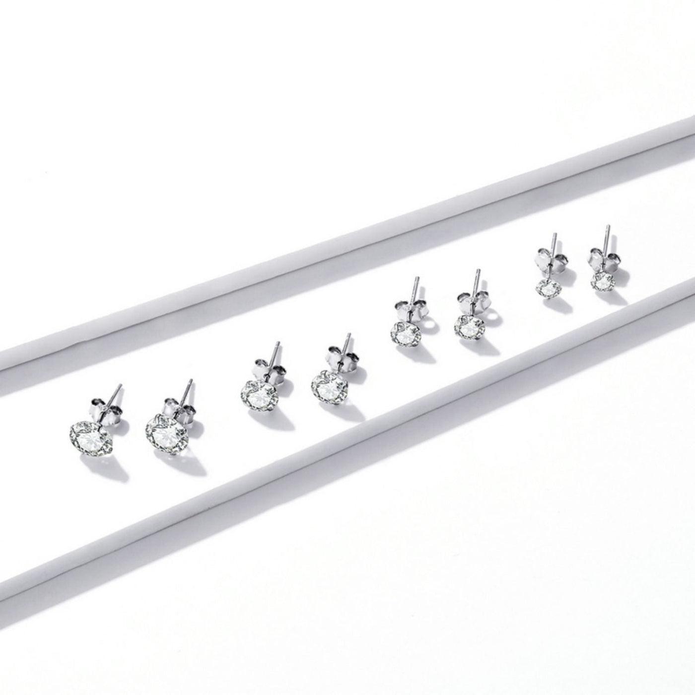 Dazzling Minimalist Stud Earrings - The Silver Goose SA