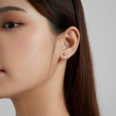 Dazzling Minimalist Stud Earrings - The Silver Goose SA