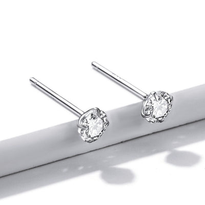 Dazzling Minimalist Stud Earrings - The Silver Goose SA