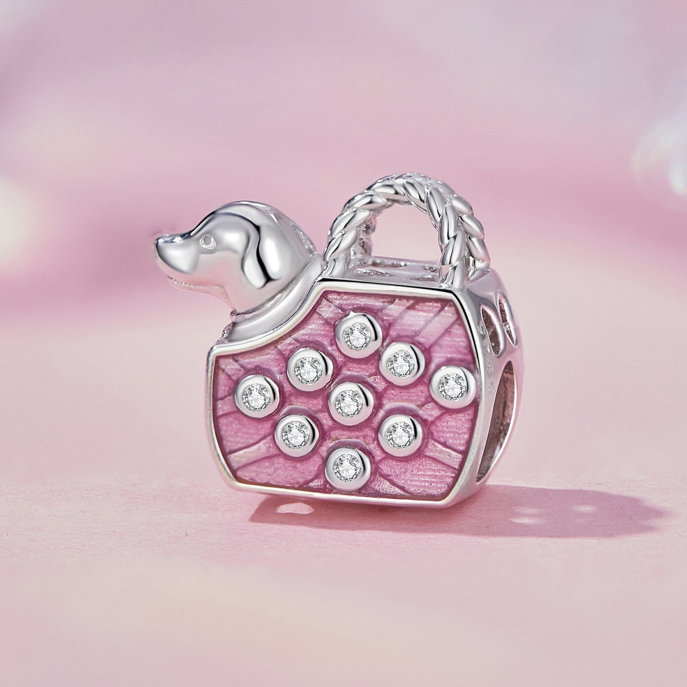 Dog in Handbag Charm - The Silver Goose SA