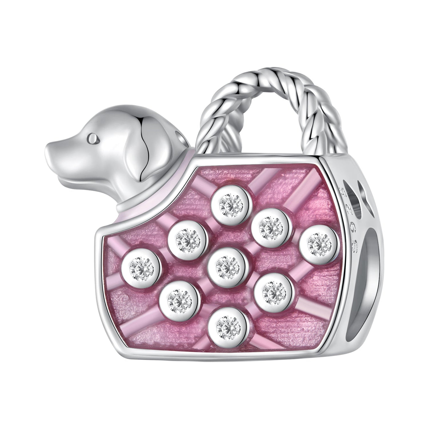 Dog in Handbag Charm - The Silver Goose SA