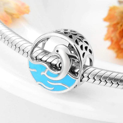 Dolphin Bead Charm - The Silver Goose SA