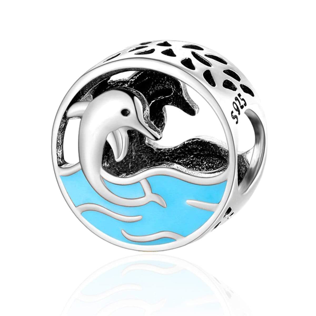 Dolphin Bead Charm - The Silver Goose SA