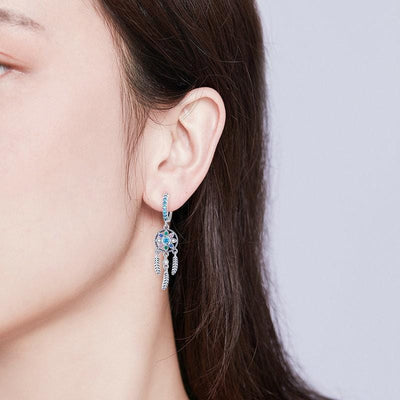 Dreamcatcher Dangle Earrings - The Silver Goose SA
