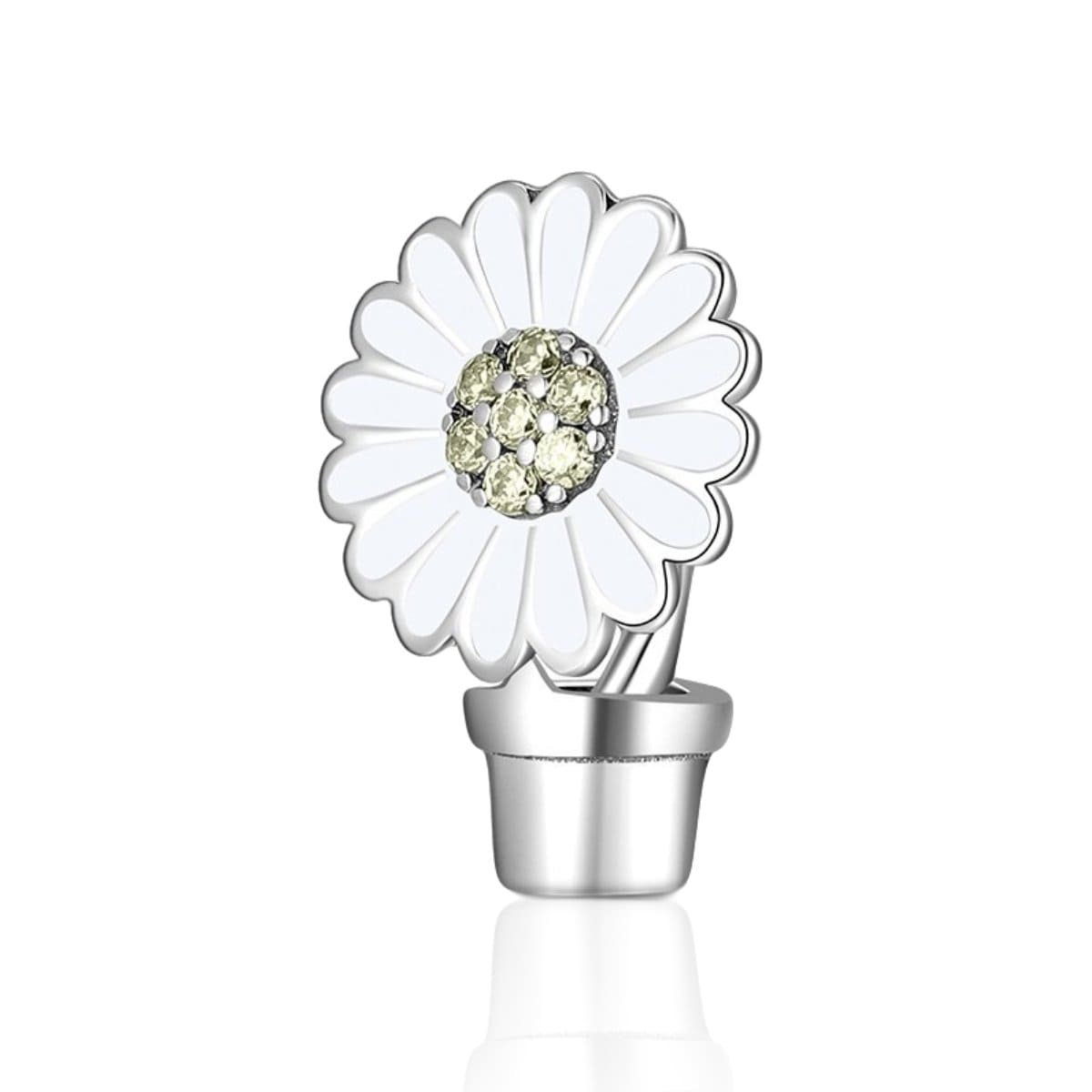 Flower Pot Plant Charm - The Silver Goose SA