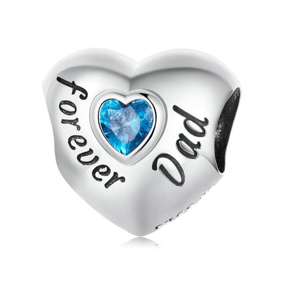 Forever Dad Heart Charm - The Silver Goose SA