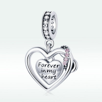 Forever Heart Pendant Charm - The Silver Goose SA