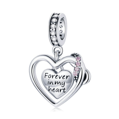 Forever Heart Pendant Charm - The Silver Goose SA