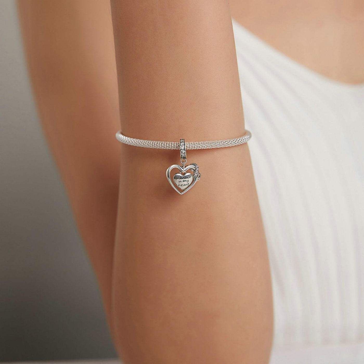 Forever Heart Pendant Charm - The Silver Goose SA