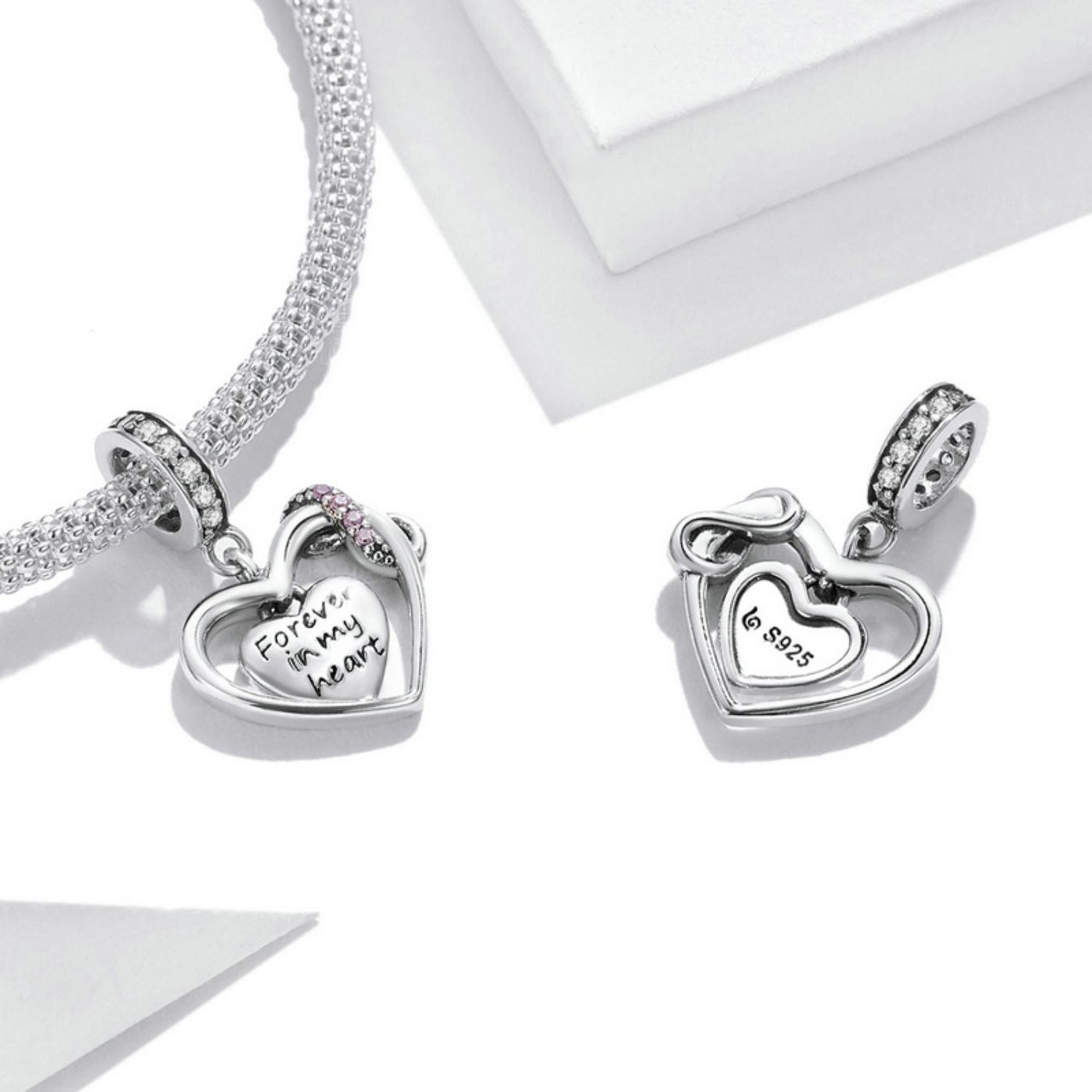 Forever Heart Pendant Charm - The Silver Goose SA