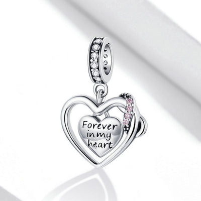 Forever Heart Pendant Charm - The Silver Goose SA