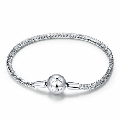 Forever Love Snake Chain Bracelet - The Silver Goose SA