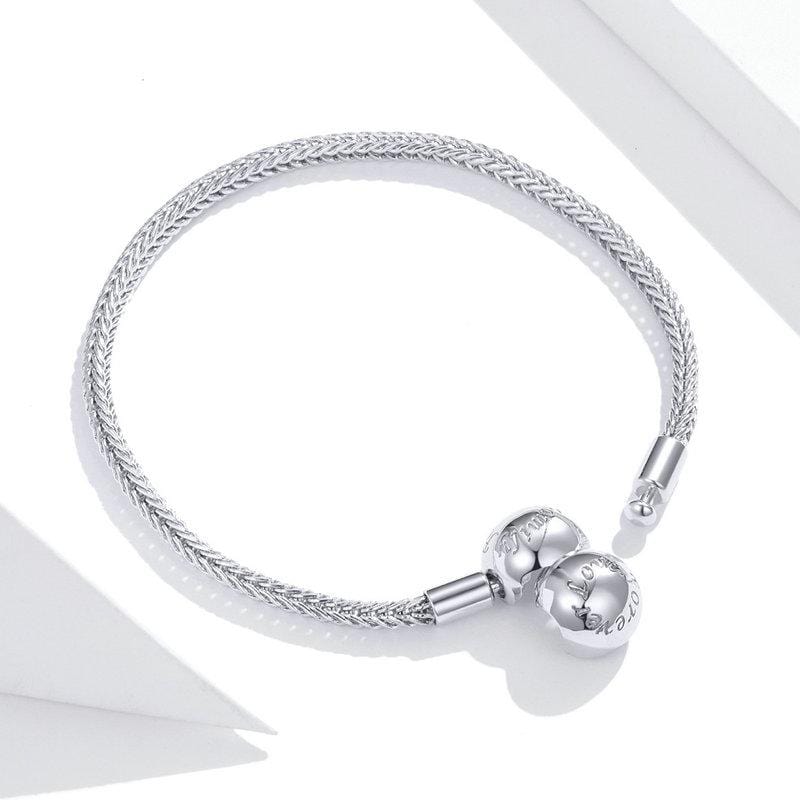 Forever Love Snake Chain Bracelet - The Silver Goose SA