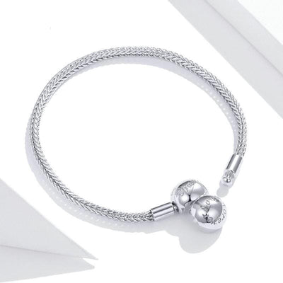 Forever Love Snake Chain Bracelet - The Silver Goose SA