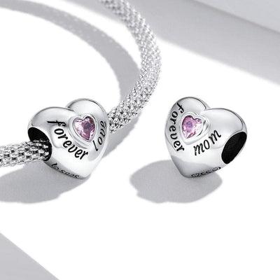 Forever Mom Heart Charm - The Silver Goose SA