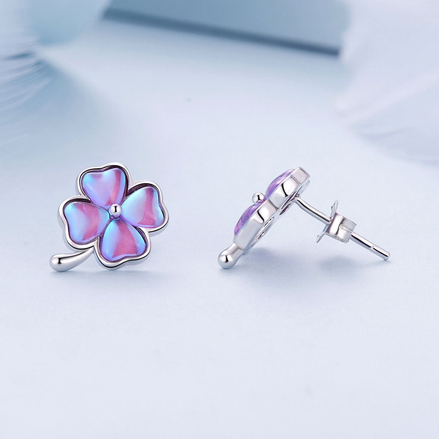 Four Leaf Clover Earrings - The Silver Goose SA