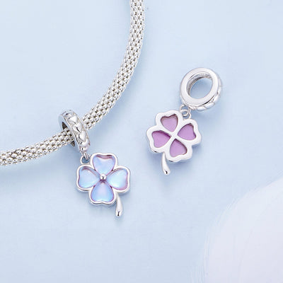 Four Leaf Clover Pendant Charm - The Silver Goose SA