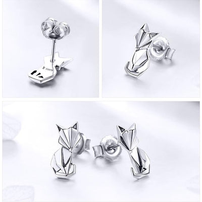 Fox Earrings - The Silver Goose SA