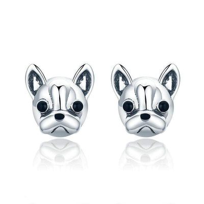 French Bulldog Earrings - The Silver Goose SA