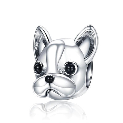 French Bulldog Face Charm - The Silver Goose SA