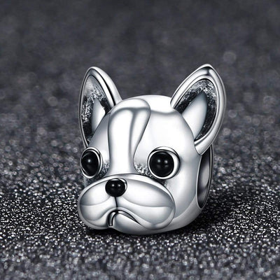 French Bulldog Face Charm - The Silver Goose SA
