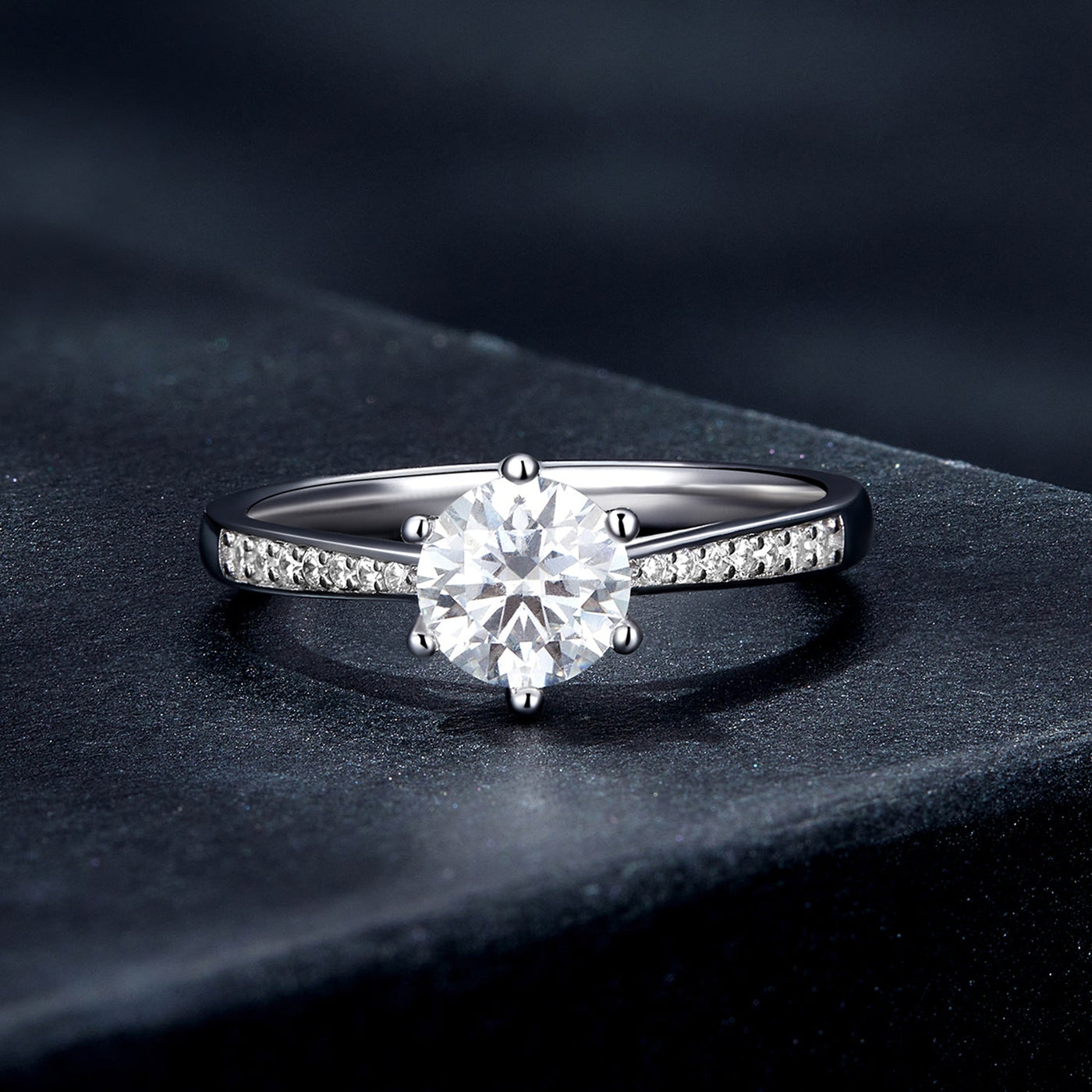 Gabi Moissanite Ring - The Silver Goose SA