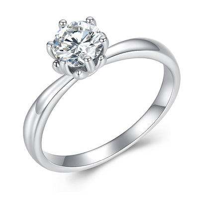 Gia Moissanite Ring - The Silver Goose SA