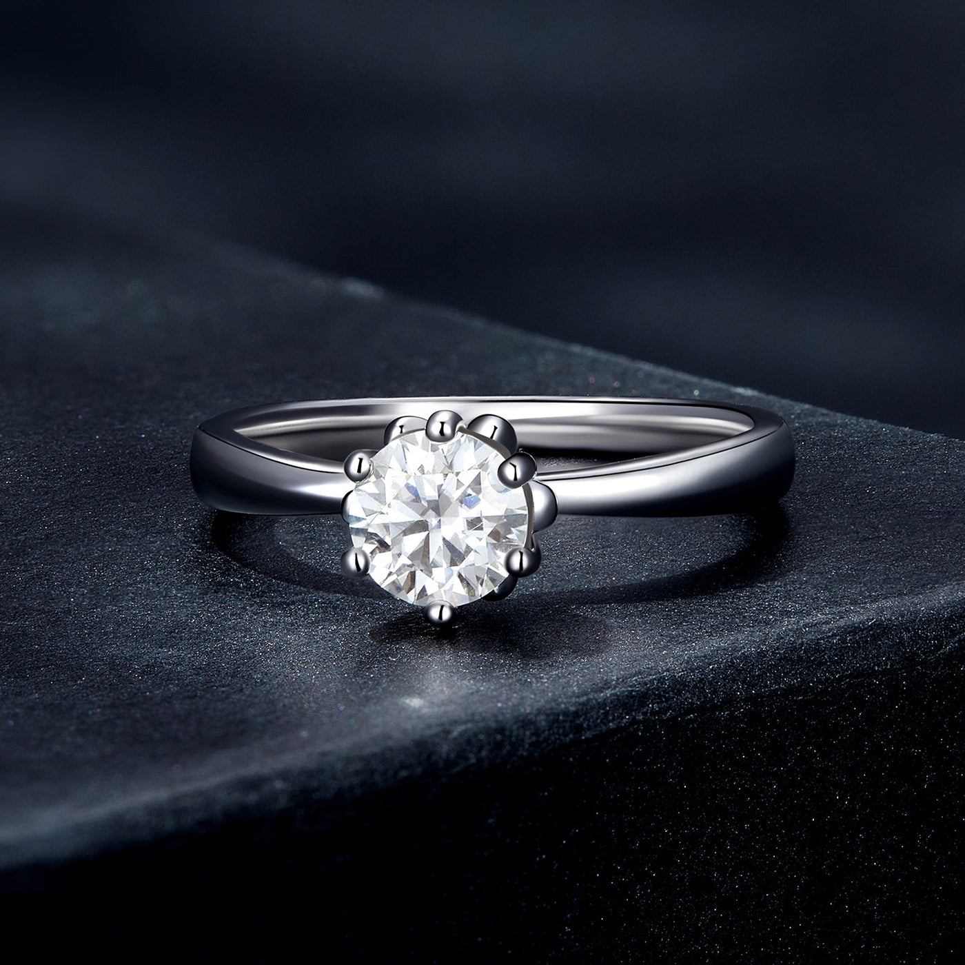 Gia Moissanite Ring - The Silver Goose SA