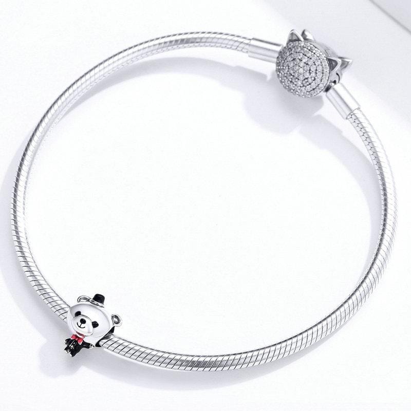 Groom Bear Charm - The Silver Goose SA