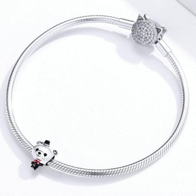 Groom Bear Charm - The Silver Goose SA