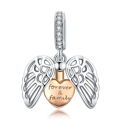 Guardian Wings Pendant Charm - The Silver Goose SA