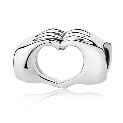 Hands Heart Charm - The Silver Goose SA